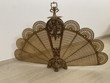 Pare Feu Énventail En Bronze Style Louis Xvll