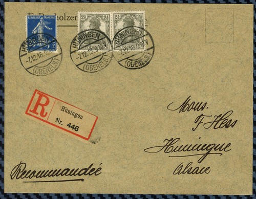 Alsace lorraine lettre de - -,