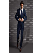 Hommes Bleu Marine Costume