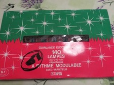 Guirlande électrique Noël 140 lampes, neuve en boite, vintage