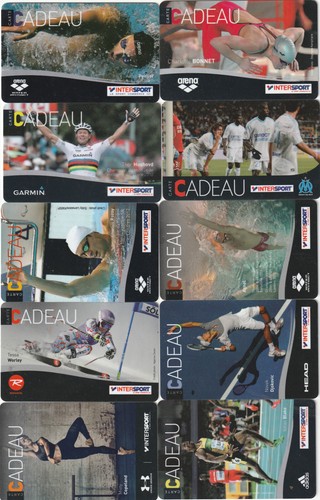 Lot cartes intersport - ##,