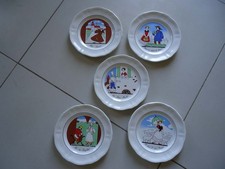 5 petites  assiette en