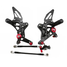 Commandes reculées Kalyosa Ducati 848 / EVO / 1098/ 1198 - Couleur : Noir