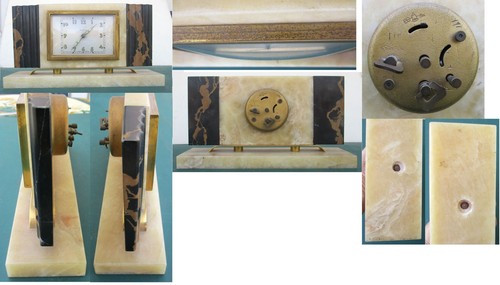 Horloge table art déco en - table,