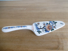 PELLE A TARTE FAIENCE GIEN DECOR COQ PIVOINES.