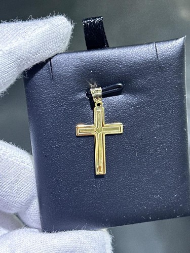 Pendentif croix unique or - pendentif, en