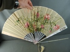 Éventail en Soie, Nacre et