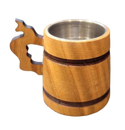 Verre liqueur bois avec - liqueur,