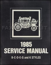1985 Fisher Corps Service