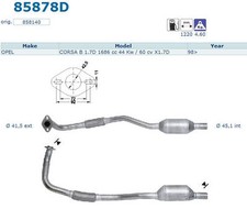 Pot catalytique opel - catalytique, corsa