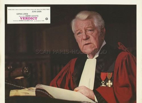 Jean gabin verdict 1974 lobby - gabin,