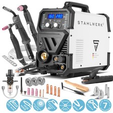 STAHLWERK Poste à souder combiné CTM-416 PULS 6-in-1 160 A CUT TIG MIG MAG MMA F