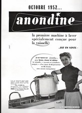 PUBLICITES MACHINE A LAVER LA VAISSELLE ANONDINE ANTIVOLS NEIMAN