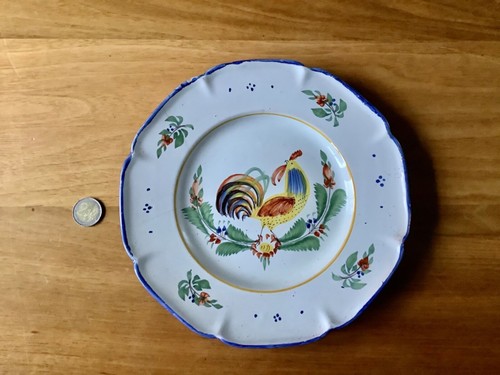 Ancienne belle assiette coq - ancienne,