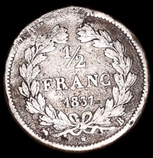 1/2 Franc 1837 Louis Philippe