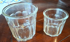 Lot de 2 anciens minis pots à confiture  500 et 1000 ML
