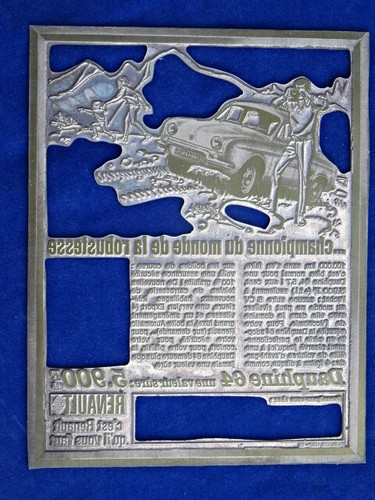 Rare plaque imprimerie - +++,