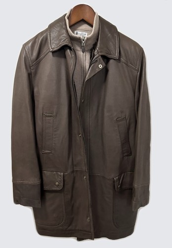 Manteau cuir gilet - manteau,