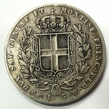 Pièce 5 Lire 1839 P Italie