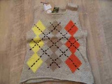 CARBONE beau pull losange