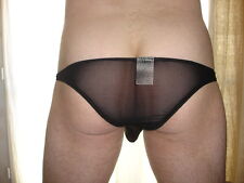 Lot de 2 Bikini Pocket Noir sheer transparent NEOFAN taille unique sexy Ref 1106