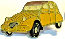 Pin's VOITURE 2 CV JAUNE Deux Pattes Deudeuche Deux-chevaux #4/10