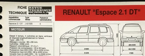 Fiche technique automobile - technique,