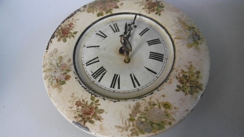 Ancienne pendule murale tole - murale,