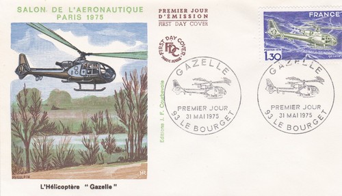 France 1975 fdc gazelle - france,