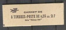 FRANCE CARNET 8 TIMBRES YT 1331-C5  NOIR   COQ  PHILATEC 1964 Neuf**