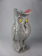 CHOUETTE HIBOU PICHET CRUCHE CERAMIQUE BARBOTINE JUG OWN CERAMIC 960 