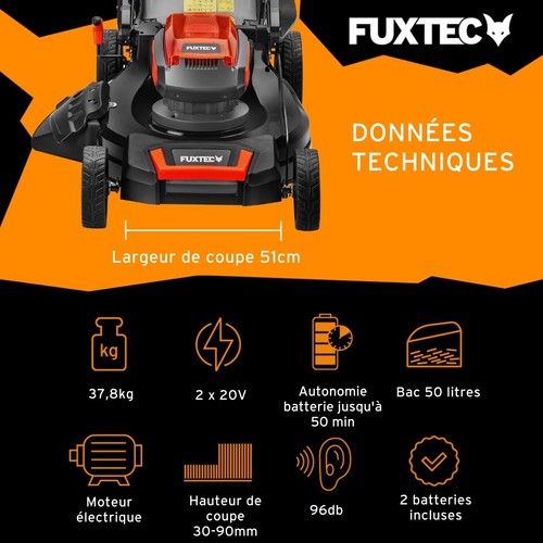 Batterie tondeuse 40v - batterie, (2x20v)