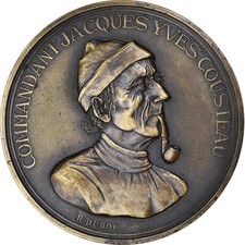 France, Médaille, Commandant Jacques Yves Cousteau, Shipping, Duboc, SPL