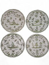Moustiers 4 Assiettes XVIIIe
