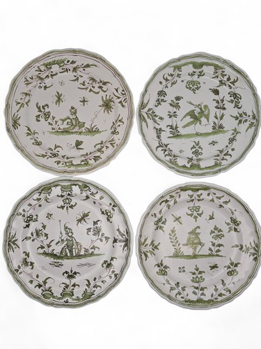Moustiers assiettes xviiie - 4,
