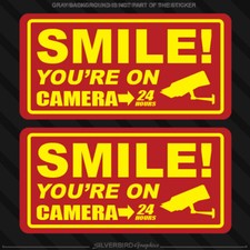 2x Camera Security sticker
