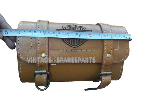 Sac outils cuir marron - à,