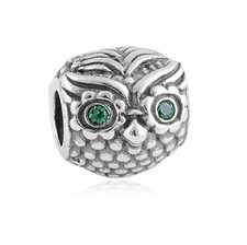 QTY 3- Silver Rhinestone Owl