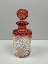 Flacon à Parfum en Cristal Moulé de Baccarat Ouraline modèle Bambou Tors H. 18cm