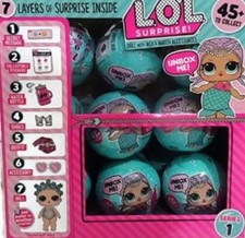 LOL Surprise Mermaid Series 1 Wave 2 Case of 18 L.O.L Surprise! Merbaby NEW 