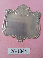 Plaque Saint Christophe vélo