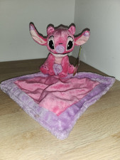 Doudou Peluche Stitch Angel Disney Simba Toys Mouchoir Rose, B1