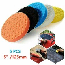 5 pièces éponge polissage 125 mm tampon polissage de voiture kit polissage cire