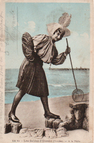 Carte postale les sables - postale,