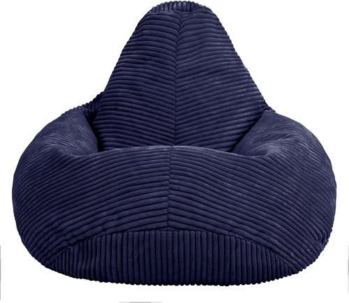 Pouf sac icon bleu - pouf,