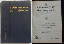 Livre de médecine : VADEMECUM DU MÉDECIN (1975) Annuaire National