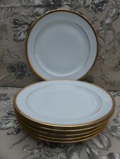 6assiettes plates  Porcelaine Jammet Seignolles Limoges double liseret parfait