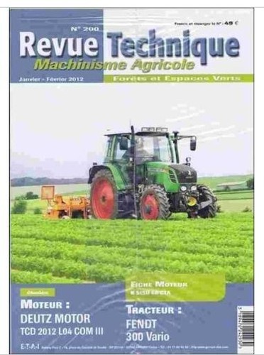 Revue technique tracteur fendt - revue,