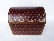 coffret boite cuir de russie décor au petit fer signé Fenoux palais royal