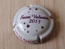 capsule de crémant mousseux Veuve Amiot Saint Valentin 2013 très rare